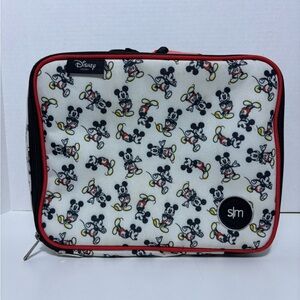 Disney/Simply Modern Mickey Mouse Patterned Lunch Bag with Red Trim